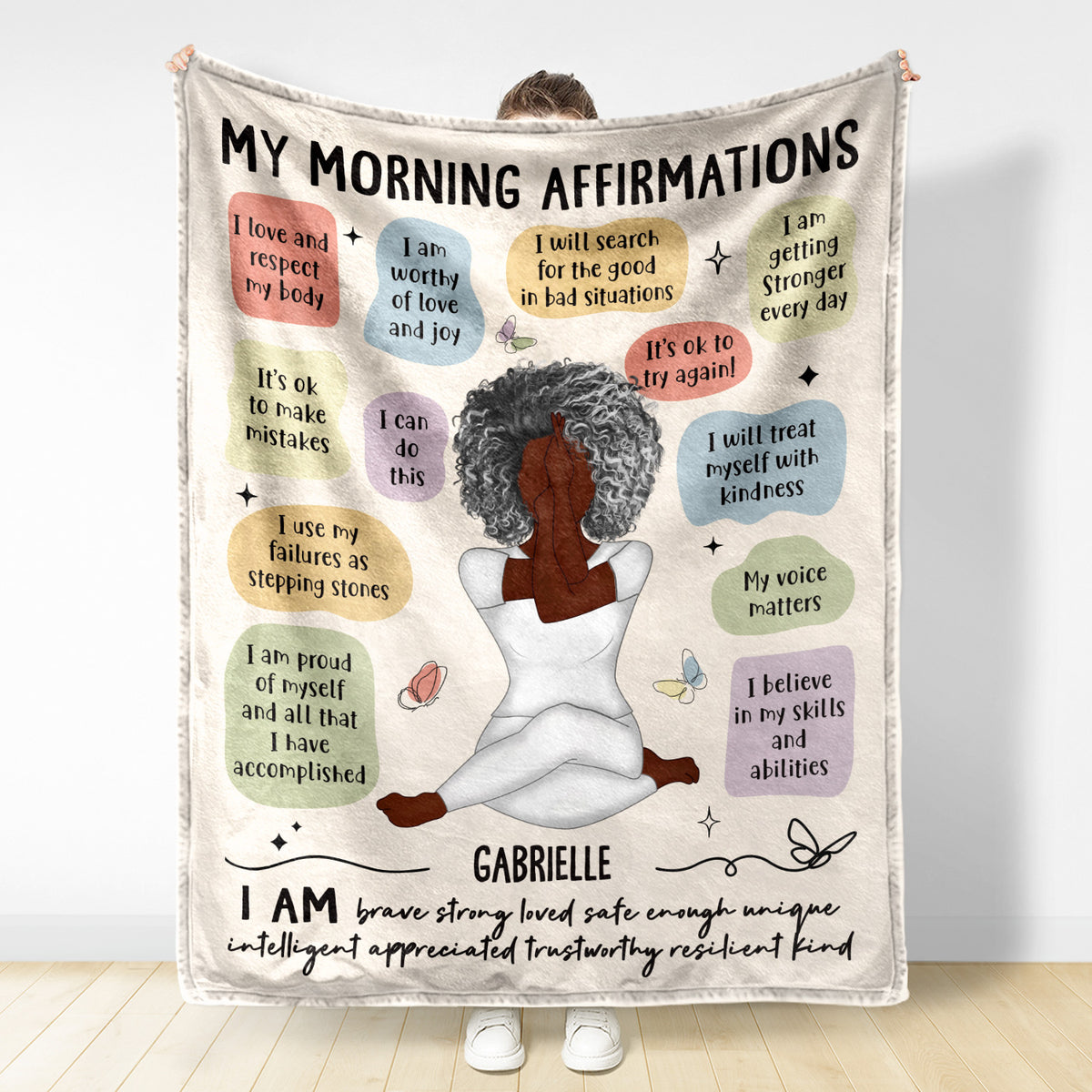 Personalized Daily Affirmation Gift For Granddaughter I am