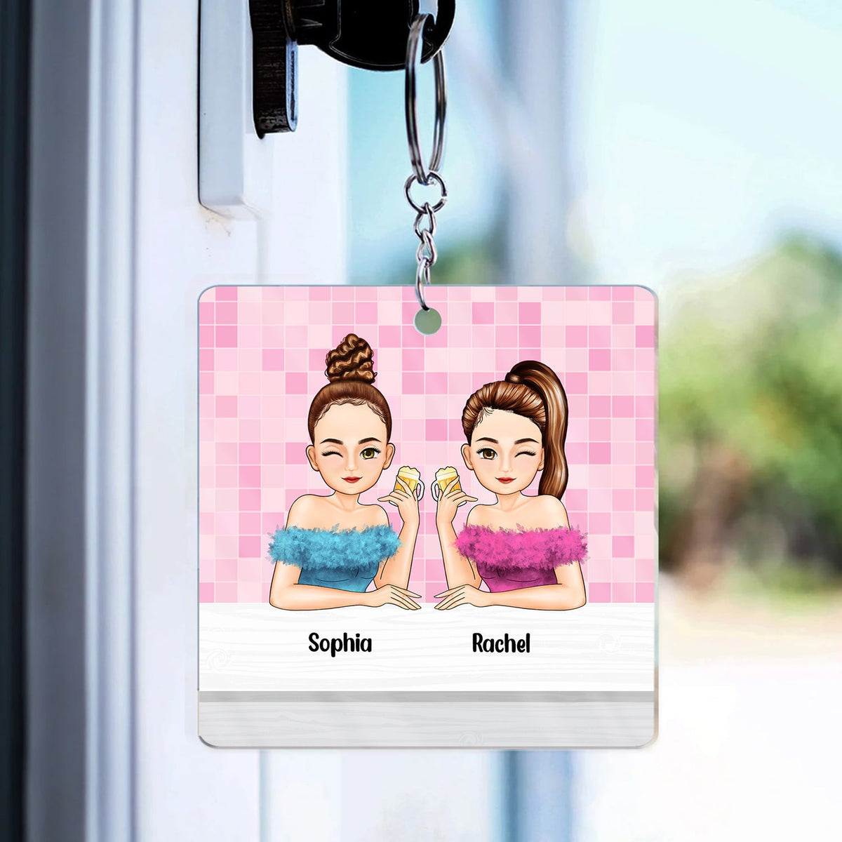 Bestie Sisters We Choose For Ourselves - Gift For Bestie - Personalized Acrylic Keychain