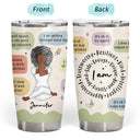 Yoga Girl Daily Affirmations - Gift For Yourself, Gift For Women - Personalized Tumbler