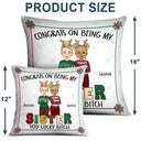 Christmas Sibling Congrats On Being My Brother - Gift For Sibling - Personalized Pillow