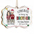 Christmas Flower Congrats On Being My Brother - Gift For Sibling - Personalized Medallion Wooden Ornament