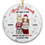 Christmas Best Friends Are Hard To Find - Gift For Bestie - Personalized Circle Ceramic Ornament