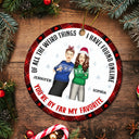 Christmas Bestie Best Thing Found Online - Gift For Bestie - Personalized Custom Circle Ceramic Ornament