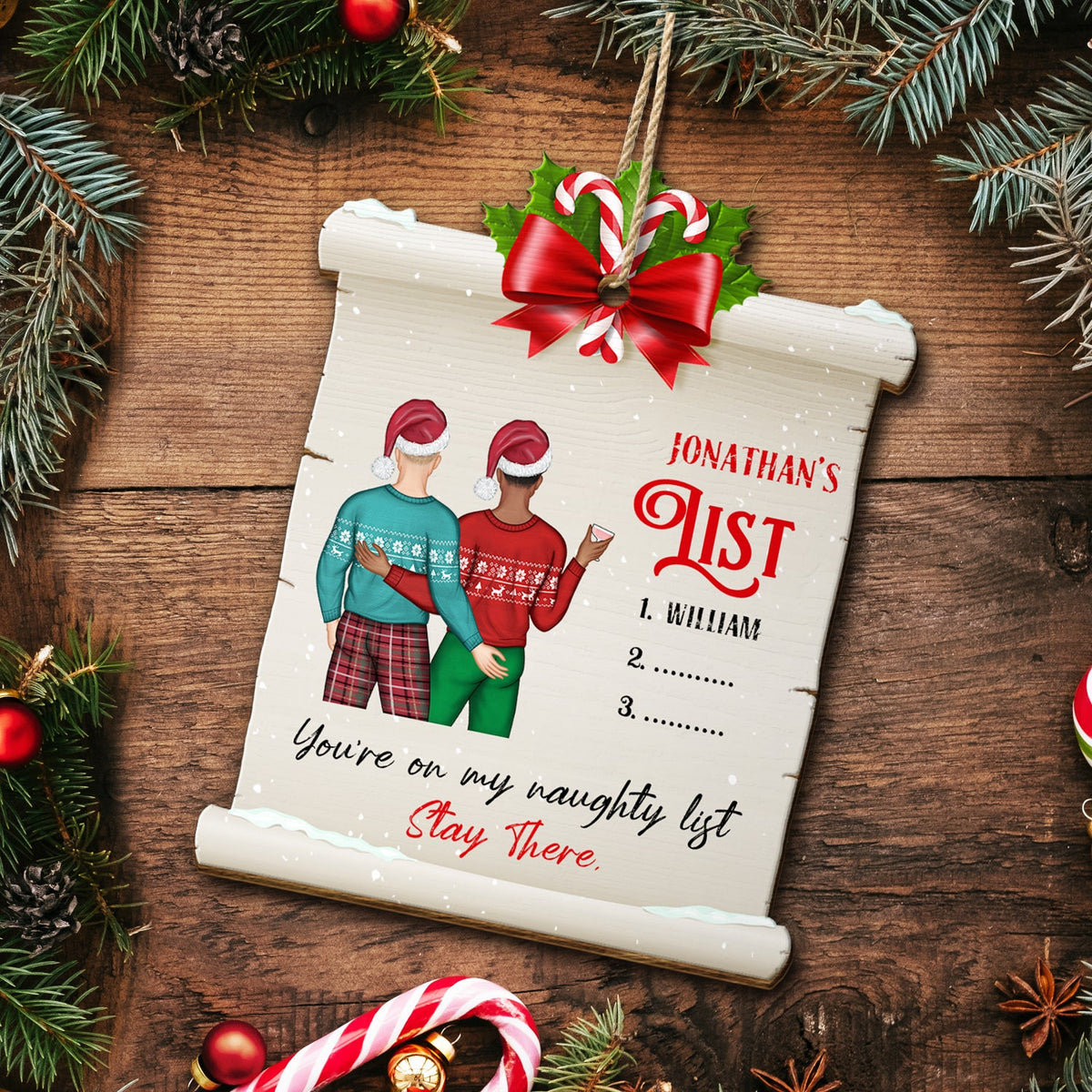 My Naughty List - Christmas Gift For Couples - Personalized Custom Sha ...