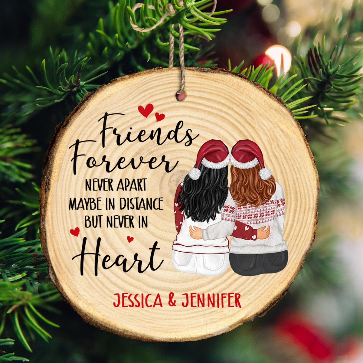 Christmas Wish We Were Neighbors - Gift For Sibling And Bestie - Perso -  Wander Prints™