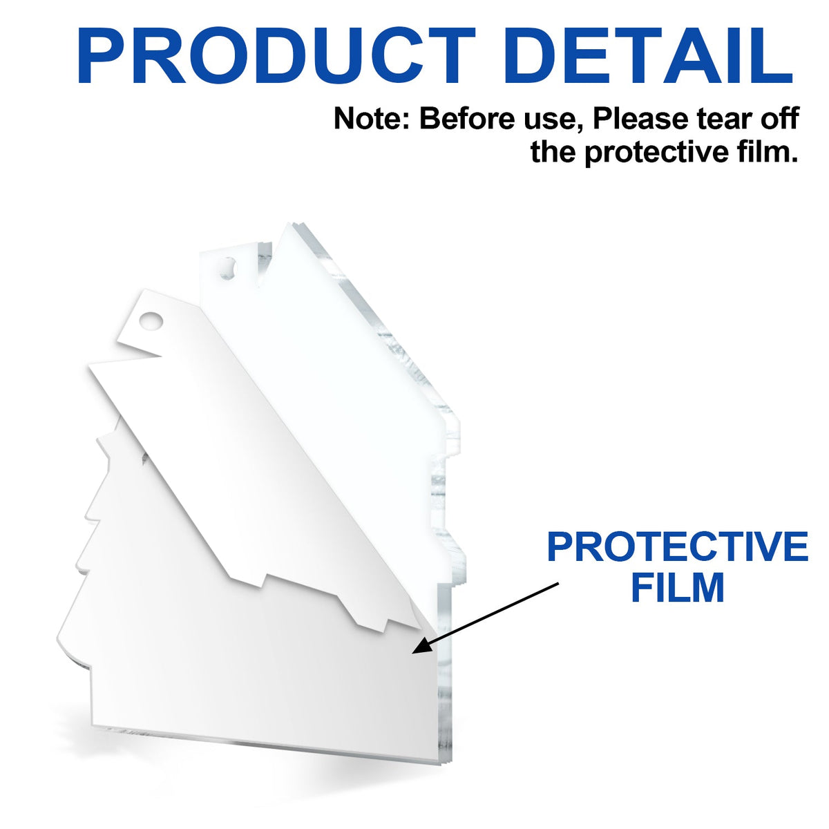 Gradient Our First Christmas - Gift For Couples - Personalized Custom Shaped Acrylic Ornament