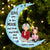 Christmas Grandparents Love You To The Moon & Back - Gift For Grandparents - Personalized Cutout Acrylic Ornament