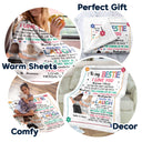 Fleur « Bestie To My Bestie » - Cadeau pour les meilleures amies - Couverture polaire personnalisée