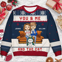 Christmas Pet Lovers Couple You & Me - Gift For Pet Lover Couples - Personalized Unisex Ugly Sweater