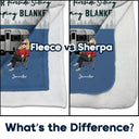 Fireside Sitting Going Camping - Gift For Couples - Personalized Fleece Blanket