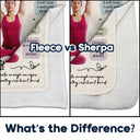 Custom Photo Morning Affirmations - Gift For Yourself - Personalized Fleece Blanket