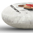 Couple Kissing Forever Yours - Gift For Couples - Personalized Heart Shaped Pillow