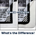 Custom Photo Baby Ultrasound Until You Can Hold Me - Gift For Mother & Father - Personalized Fleece Blanket, Sherpa Blanket