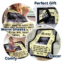 Custom Photo Baby Ultrasound Until You Can Hold Me - Gift For Mother & Father - Personalized Fleece Blanket, Sherpa Blanket