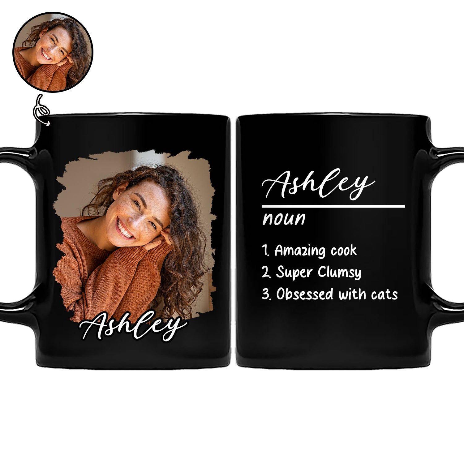 Custom Photo Name Definition - Gift For Yourself - Personalized Mug