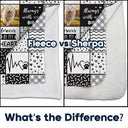 Custom Photo Pet Memorial Always With Us - Memorial Gift For Pet Lovers - Personalized Fleece Blanket, Sherpa Blanket