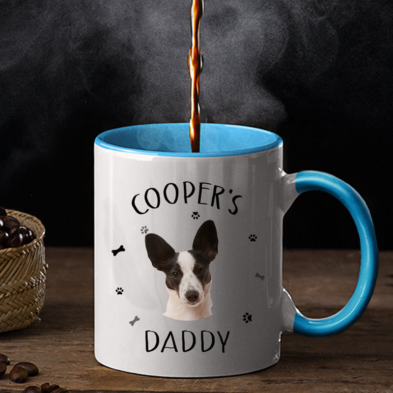 Custom Photo Pet's Human Servant - Gift For Pet Lovers - Personalized Accent Mug