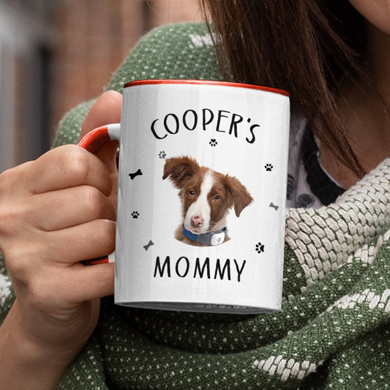 Custom Photo Pet's Human Servant - Gift For Pet Lovers - Personalized Accent Mug