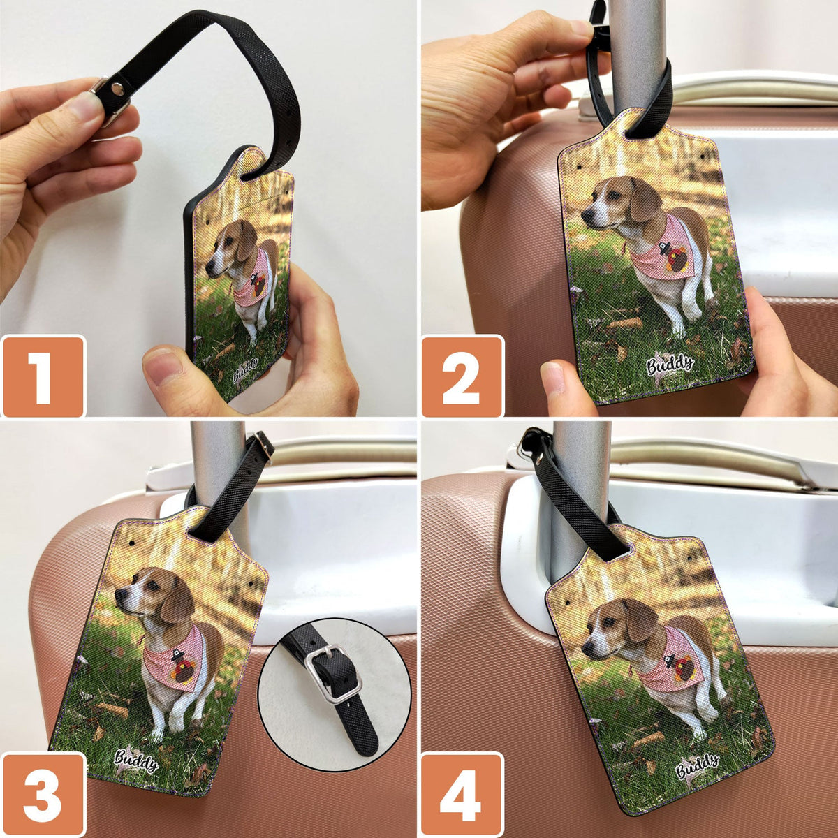 Custom Photo, Photo Tag - Gift For Traveling Lovers - Personalized Luggage Tag