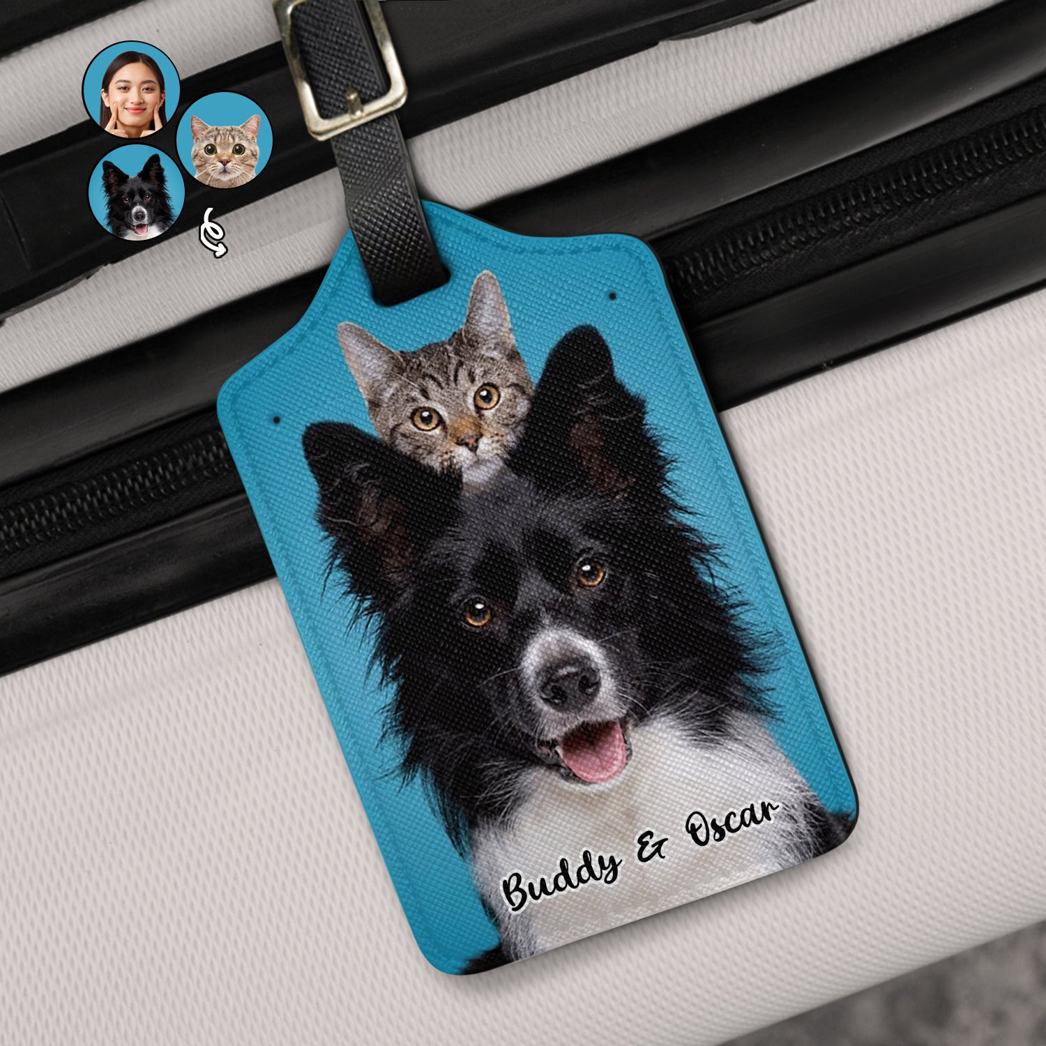 Custom Photo, Photo Tag - Gift For Traveling Lovers - Personalized Lug ...
