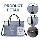 Mon amour grandit sans cesse - Cadeau pour grand-mère et mère - Sac en cuir personnalisé