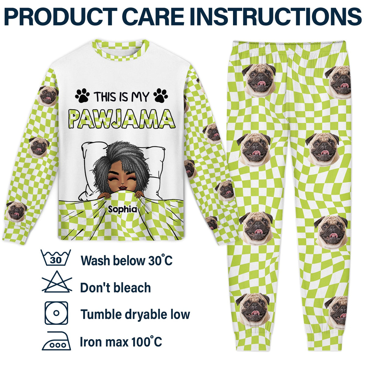 Custom Photo My Pawjamas - Gift For Pet Lovers - Personalized Unisex Pajamas Set