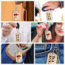 Backside Best Dad Ever - Gift For Father - Personalized Wooden Keychain