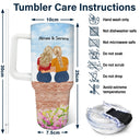 Wish You Lived Next Door - Gift For Sisters And Besties - Personalized 40oz Tumbler With Straw