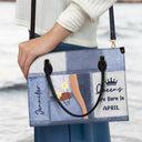 Queens Are Born - Birthday Gift For Women - Personalized Leather Bag