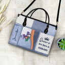 Queens Are Born - Birthday Gift For Women - Personalized Leather Bag