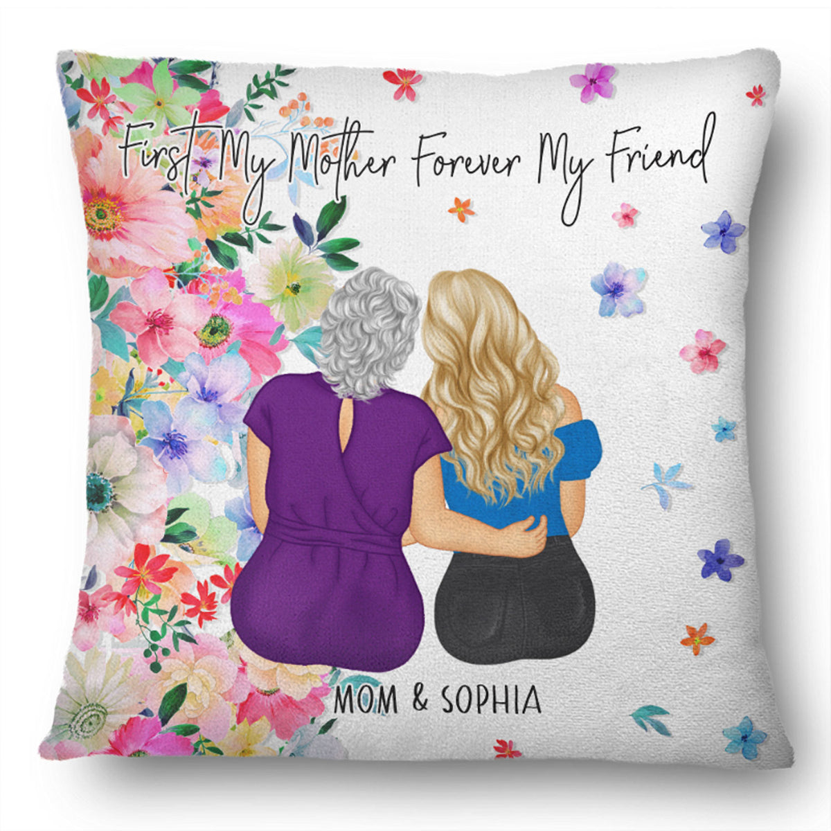 Mother & Daughter First My Mother Forever My Friends - Gift For Mother ...