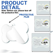 Sleeping Dog You Left Paw Prints On Our Hearts - Personalized Custom Shaped Acrylic Ornament
