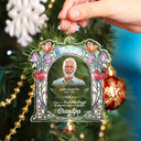 Gift For Women,Gift For Men,Memorial,Family,Sad - Custom Photo Memorial I Have A Guardian Angel In Heaven Mom Dad - Personalized Custom Shaped Acrylic Ornament