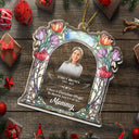 Gift For Women,Gift For Men,Memorial,Family,Sad - Custom Photo Memorial I Have A Guardian Angel In Heaven Mom Dad - Personalized Custom Shaped Acrylic Ornament