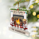 Family,Christmas,Happy,Love - And So Together They Built A Life They Loved - Personalized Custom Shaped Acrylic Ornament