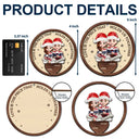 Gift For Couples,Gift For Women,Gift For Men,Gift For Husband,Gift For Wife,Love,Christmas,Gift For Boyfriend,Gift For Girlfriend - Love Is The Piece That Holds Us Together Couple - Personalized 2-Layered Wooden Ornament