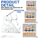 Gift For Bestie,Gift For Sisters,Christmas,Happy,Cousin,Gift For Sibling,Gift For Brothers - 3D Effect Besties Christmas Gingerbread - Personalized Custom Shaped Acrylic Ornament