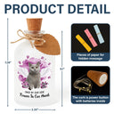 Pet Lovers,Pet Mom,Pet Dad,Pet Couple,Cat Lovers,Cat Mom,Cat Couple,Cat Dad,Dog Lovers,Dog Mom,Dog Dad,Dog Couple,Memorial,Custom Photo,Sad - Custom Photo Memorial Dog Cat Your Wings Were Ready - Personalized Short Bottle Light