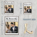 Gift For Couples,Wedding,Love,Gift For Women,Gift For Men,Gift For Wife,Gift For Husband,LGBT - Custom Photo The Wedding Of The Year Newlywed Couples - Personalized 2-Layered Wooden Plaque With Stand