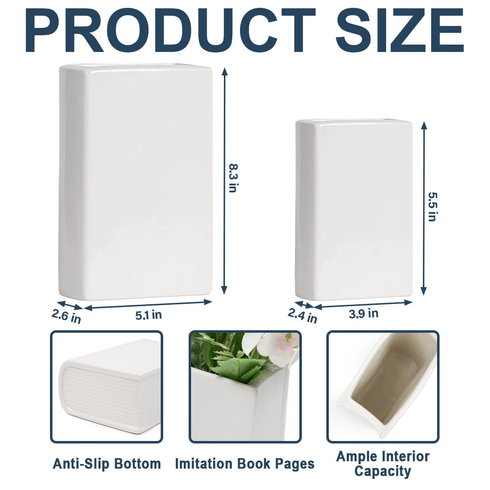 Gift For Yourself,Gift For Women,Reading,Happy,Gift For Men - 3D Effect Book Lovers Sitting With Birth Flowers - Personalized Ceramic Book Vase