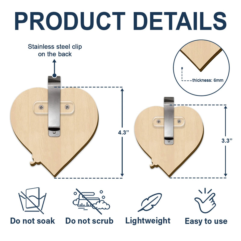 Memorial,Family,Gift For Men,Gift For Women,Sad - Memorial Your Wings Were Ready 3D Effect - Personalized Custom Shaped Car Visor Clip