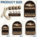 Gift For Yourself,Gift For Women,Gift For Men,Fishing,Happy - Fish Caught This Year Just One More Cast - Personalized 2-Layered Wooden Tracker Sign