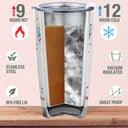 Wander Prints Gift For Mom & Grandma - I Know It's Not Easy - 20oz Insulated Tumbler - Mother's Day, Birthday Gift AZCS