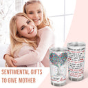 Wander Prints Gift For Mom & Grandma - I Know It's Not Easy - 20oz Insulated Tumbler - Mother's Day, Birthday Gift AZCS