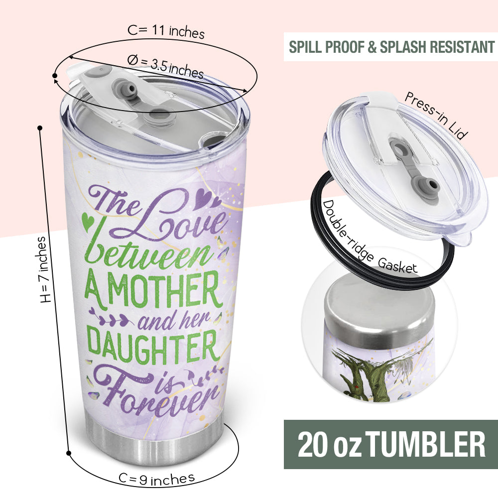 Cadeau Wander Prints pour maman et fille – L'amour entre mère et fille – Gobelet 59 cl – Cadeau d'anniversaire et de fête des mères AZCS