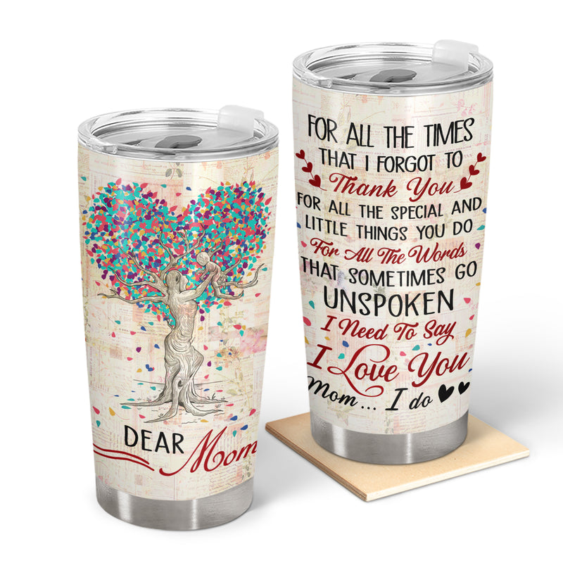 Wander Prints Gift For Mom - Thank You For Everything - Insulated 20oz Tumbler - Mother's Day, Birthday Gift AZCS