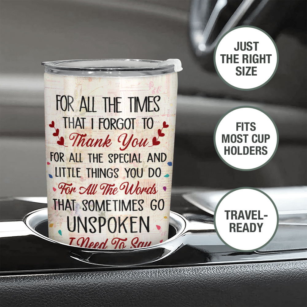 Wander Prints Gift For Mom - Thank You For Everything - Insulated 20oz Tumbler - Mother's Day, Birthday Gift AZCS