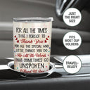 Wander Prints Gift For Mom - Thank You For Everything - Insulated 20oz Tumbler - Mother's Day, Birthday Gift AZCS