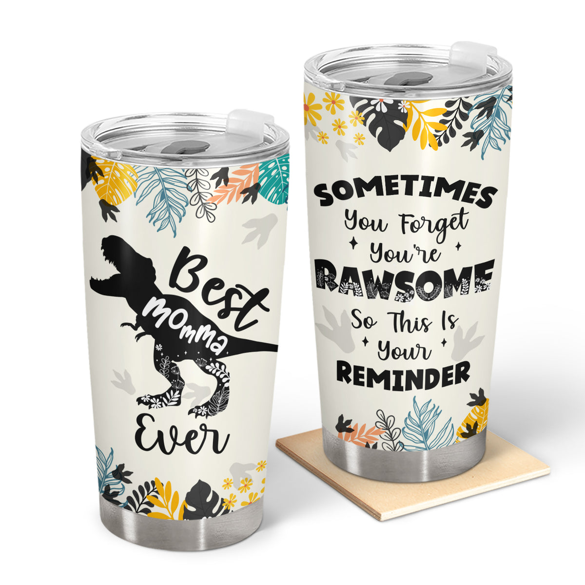 Wander Prints Gift For Mom - Best Momma Ever - 20oz Insulated Tumbler - Birthday, Mother's Day Gift AZCS