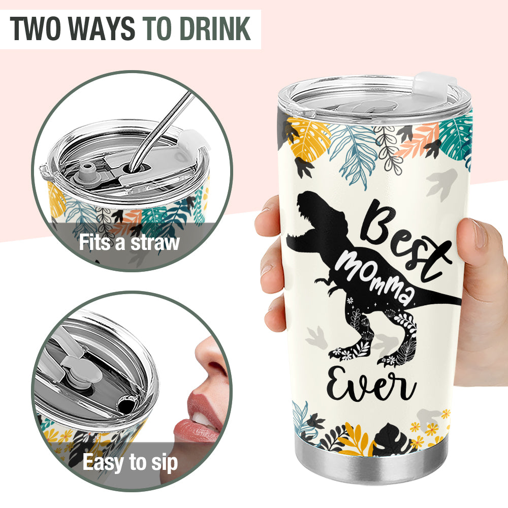 Wander Prints Gift For Mom - Best Momma Ever - 20oz Insulated Tumbler - Birthday, Mother's Day Gift AZCS